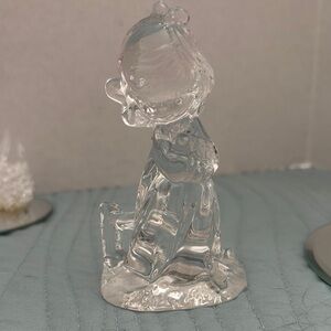 Enesco Samuel Butcher 1991 Precious Moments Lead Crystal Bible Girl 637009